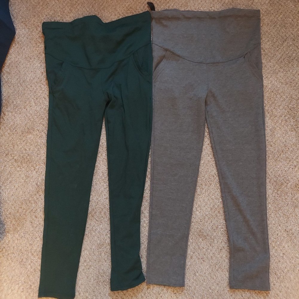 Women's Simplicity Maternity Pants - 2 PAIRS